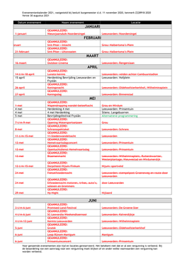 Pdf Evenementenkalender 2021