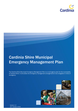 Cardinia Shire Municipal Emergency Management Plan