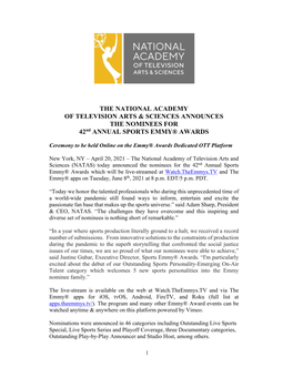 The National Academy of Television Arts & Sciences