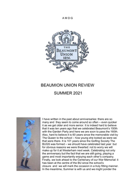 Beaumion Union Review Summer 2021