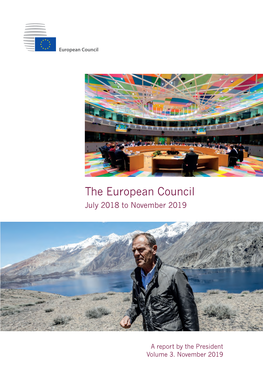 The European Council, July 2018 to November 2019