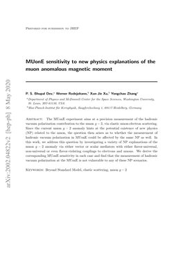 Muone Sensitivity to New Physics Explanations of the Muon Anomalous Magnetic Moment