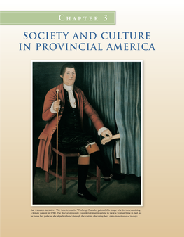 Society and Culture in Provincial America