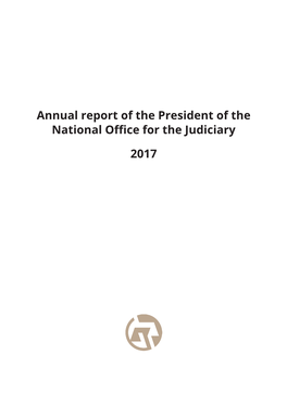 Annual Report of the President of the National Office for the Judiciary 2017