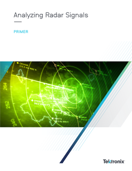 Analyzing Radar Signals ––