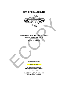 Bid Specifications WRF Pond Lining ECOPY