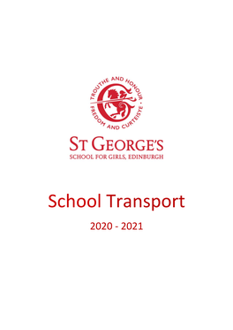 School Transport 2020 - 2021