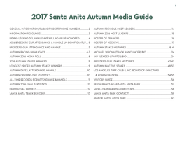 2017 Santa Anita Autumn Media Guide