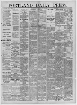 Portland Daily Press: July 14,1882