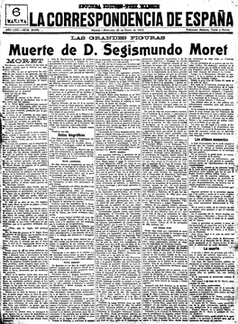 Muerfe De D. Segismundo Moref Pero D