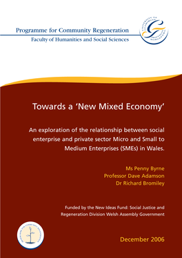 Towards a 'New Mixed Economy'