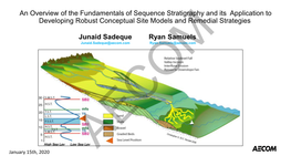 Sequence Stratigraphy and Its Application to Developing Robust Conceptual Site Models and Remedial Strategies