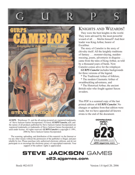 GURPS Classic Camelot