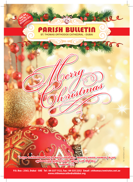 Parish Bulletin December 2016