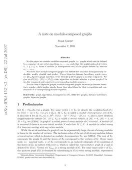 A Note on Module-Composed Graphs