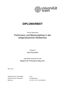 Diplomarbeit Komplett