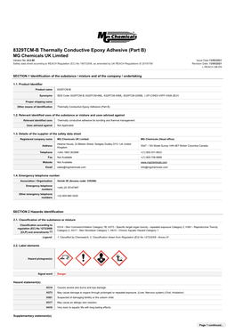 8329TCM-B Thermally Conductive Epoxy Adhesive