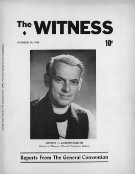 1958 the Witness, Vol. 45, No. 31. October 16, 1958