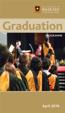 2016 April Graduation Programme