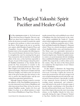 2 the Magical Yakushi: Spirit Paciﬁ Er and Healer-God