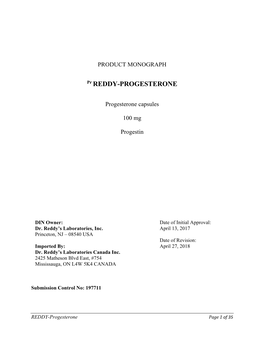 Pr REDDY-PROGESTERONE