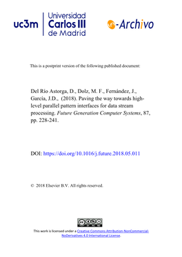 Paving the Way Towards High-Level Parallel Pattern Interfaces for Data Stream Processing