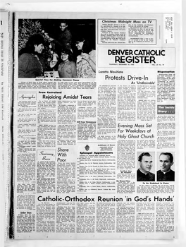 Denver Catholic Register Thursday, Dec