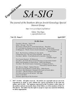 SA-SIG-Newsletter June 2005