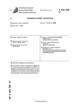 Separation of Stigmasterol from Phytosterol