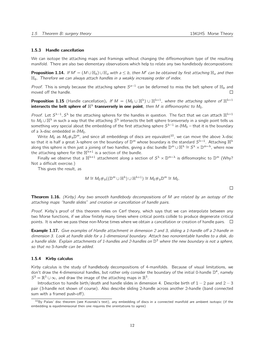 Surgery Theory 1341HS Morse Theory 1.5.3 Handle Cancellation We Can