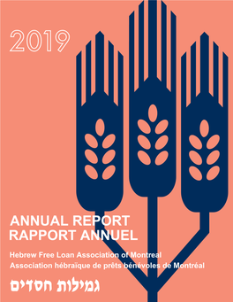 Annual Report Rapport Annuel
