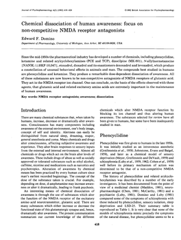 Non-Competitive NMDA Receptor Antagonists Edward F