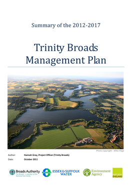 Trinity Broads Management Plan