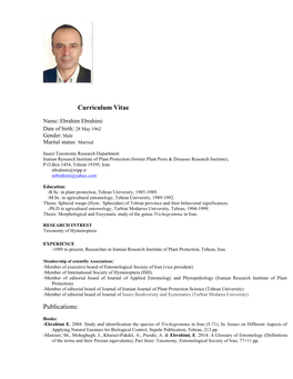 Curriculum Vitae Publications