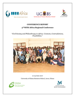 Civil Society and Philanthropy in Africa: Contexts, Contradictions, Possibilities.”