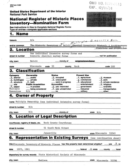 6. Representation in Existing Surveys (See Continuation Sheet)