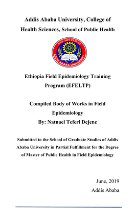 Addis Ababa University, College of Health Sciences, School of Public Health