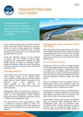 Grahamstown Dam Fact Sheet