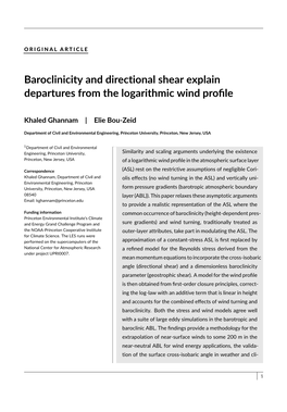 Barotropic Atmospheric Boundary 08540 Layer (ABL))