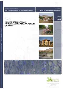2011 Normas Urbanísticas Municipales De Adrada De