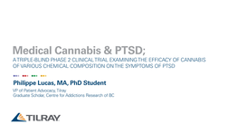 Medical Cannabis & PTSD;