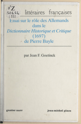 De Pierre Bayle