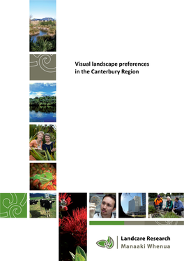 Visual Landscape Preferences in the Canterbury Region. Report