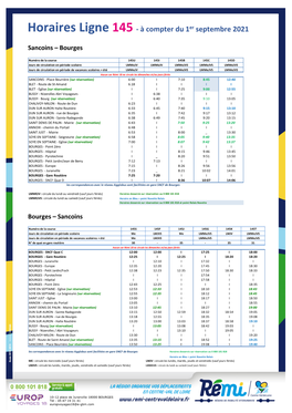 Horaire Ligne