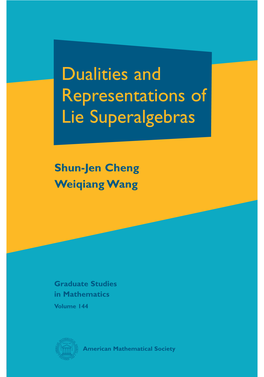 Dualities and Representations of Lie Superalgebras