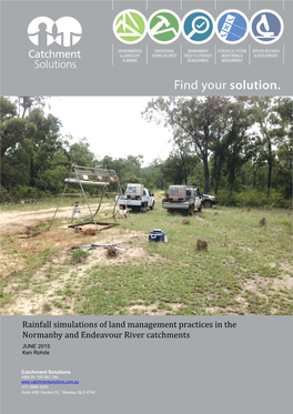 Rainfall Simulations of Land Management Practices in the Normanby and Endeavour River Catchments