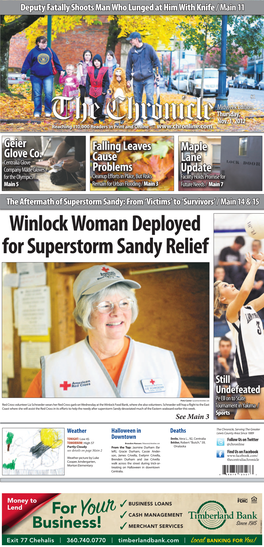 Winlock Woman Deployed for Superstorm Sandy Relief
