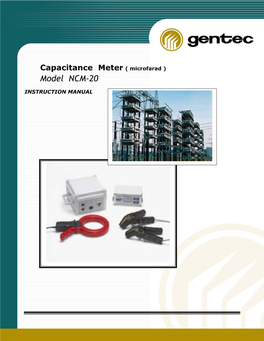 Capacitance Meter ( Microfarad ) Model NCM-20