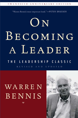On Becoming a Leader.Pdf