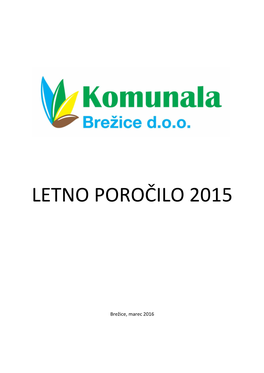 Letno Poročilo 2015